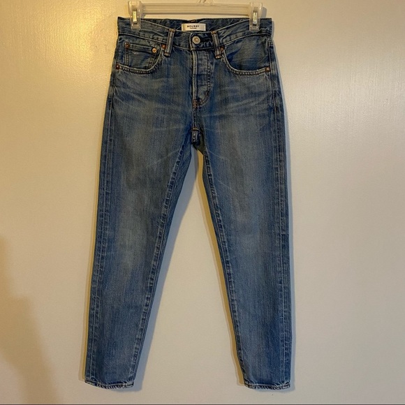 MOUSSY Button Fly Mid Rise Tapered Jeans Size 24 - Picture 1 of 10